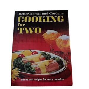 Vintage Better Homes and Gardens Cooking for Two Cookbook Menus & Recipes